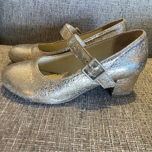 Girls 1901 (Nordstrom brand) Metallic Gold Mary Jane Dress Shoes size 2